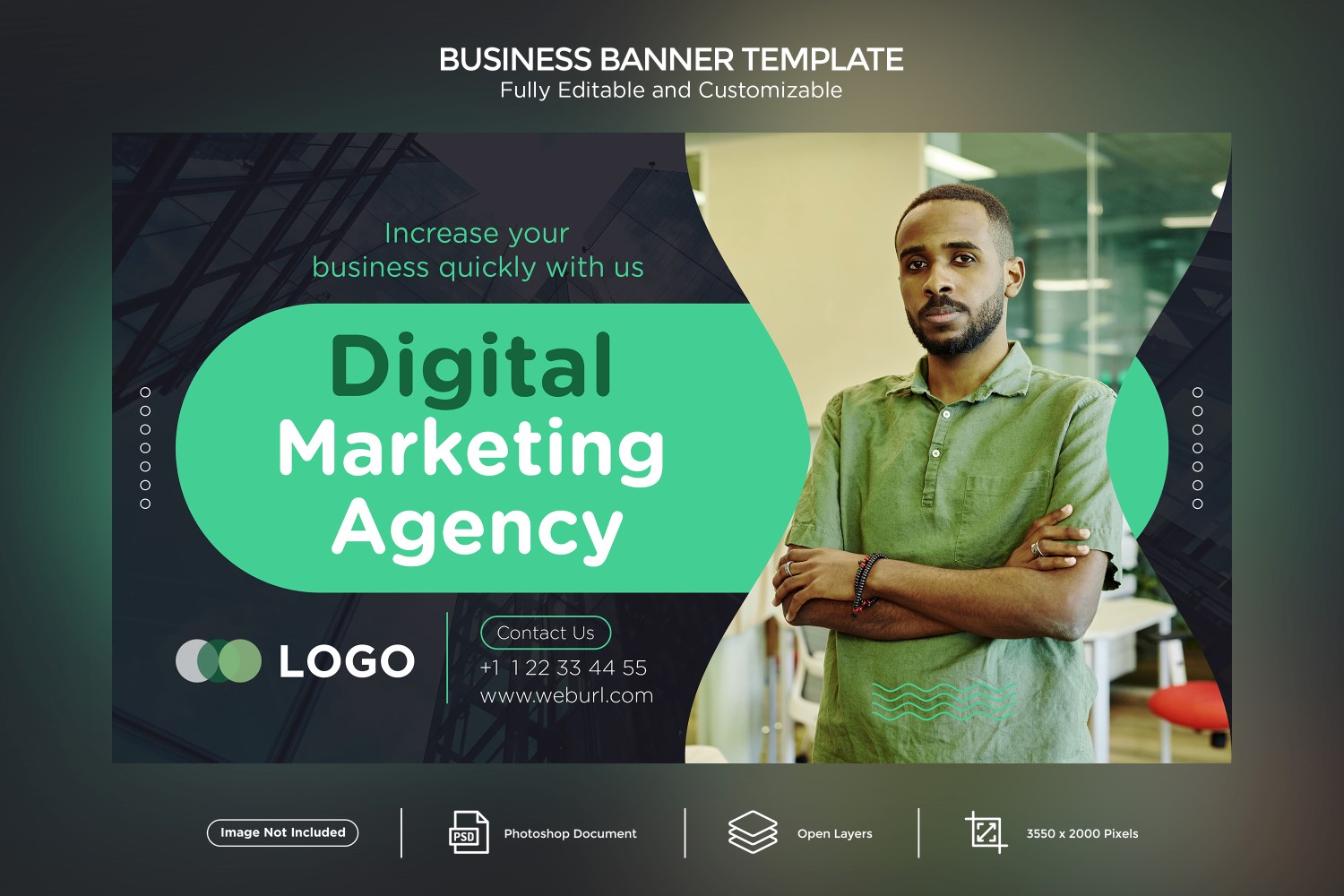 Digital Marketing  Agency Business Banner Design Template