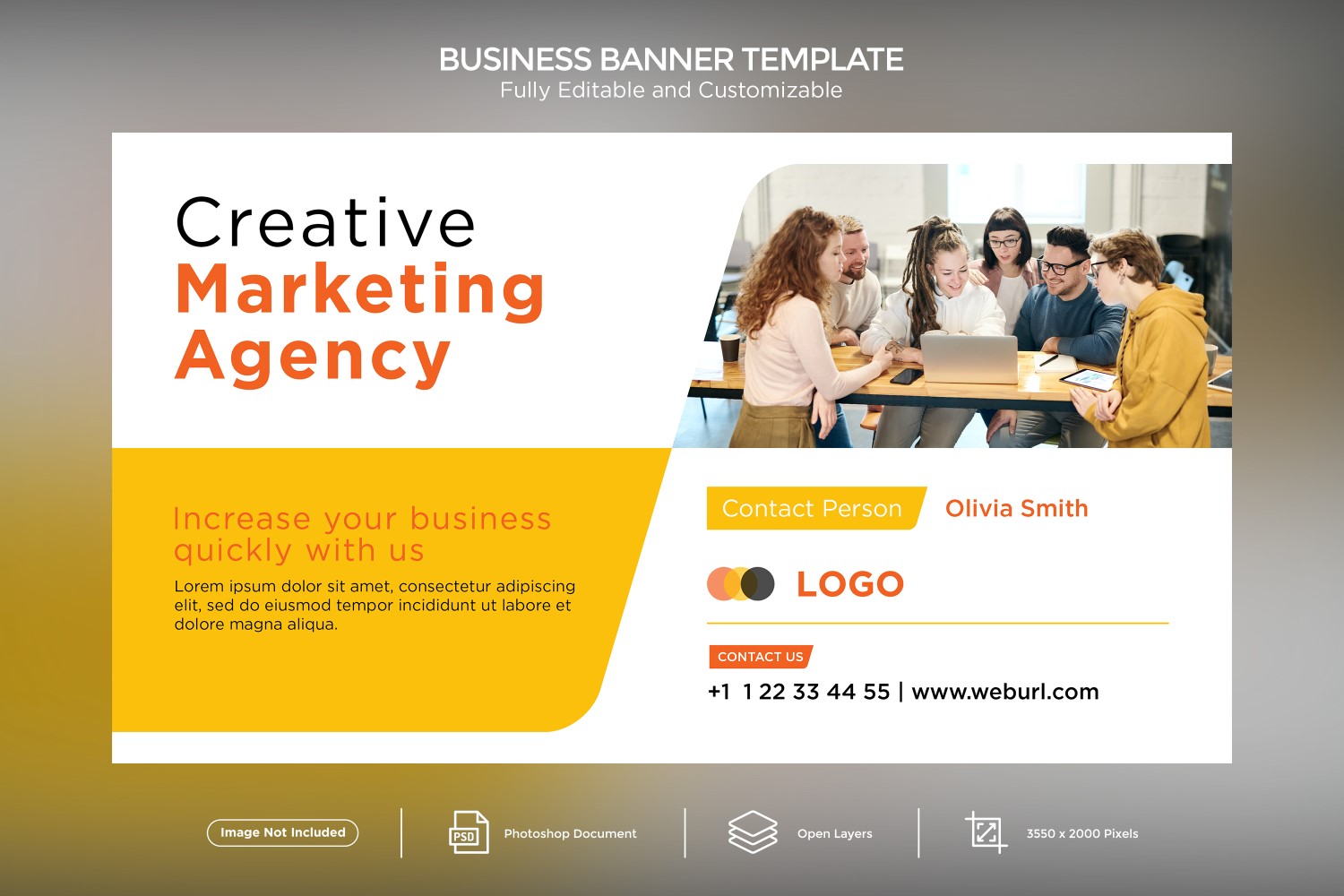 Build your online Business  Banner Design Template