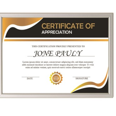 Appreciation Certificate Certificate Templates 321310