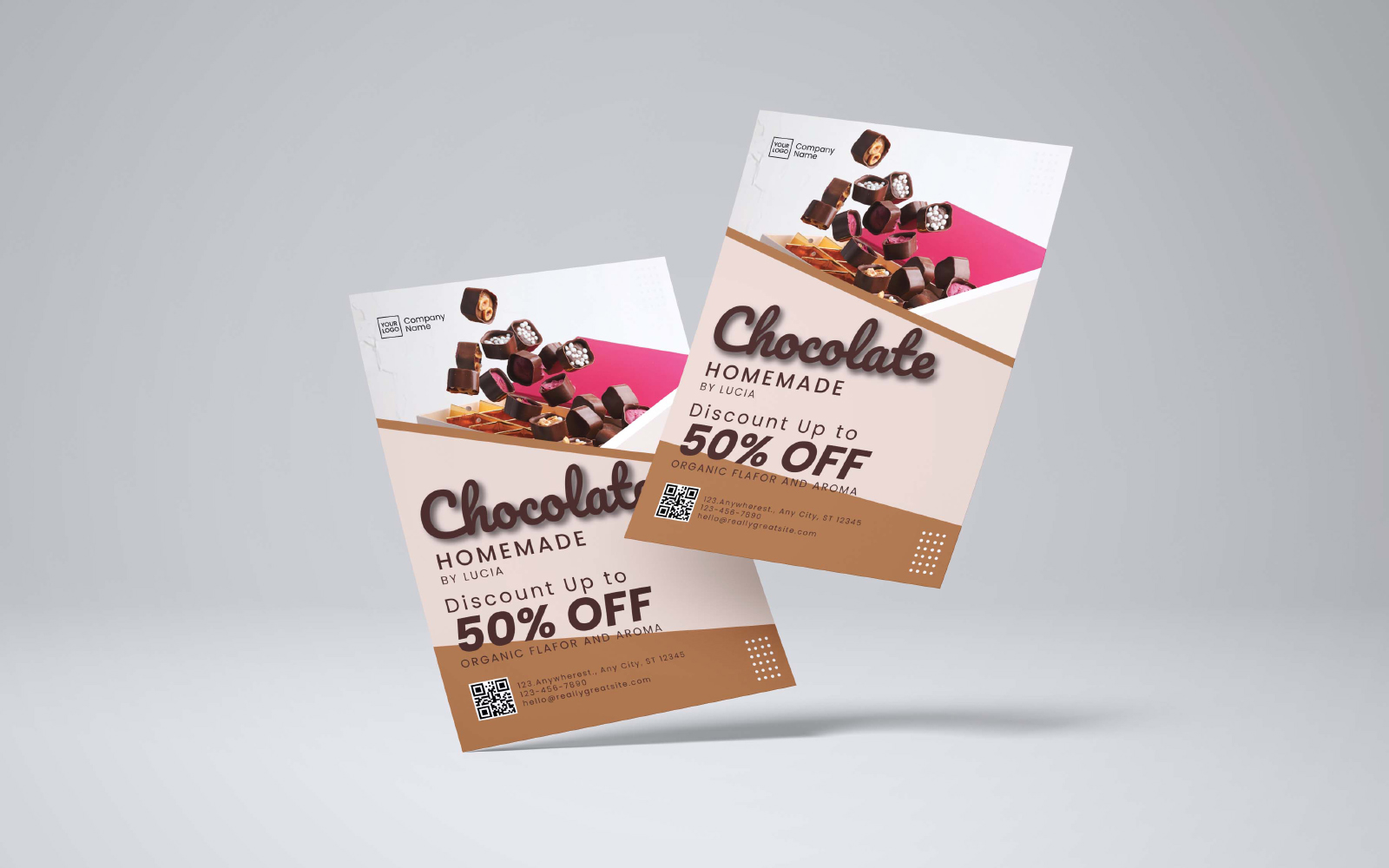 Chocolate Shop Flyer Template 5