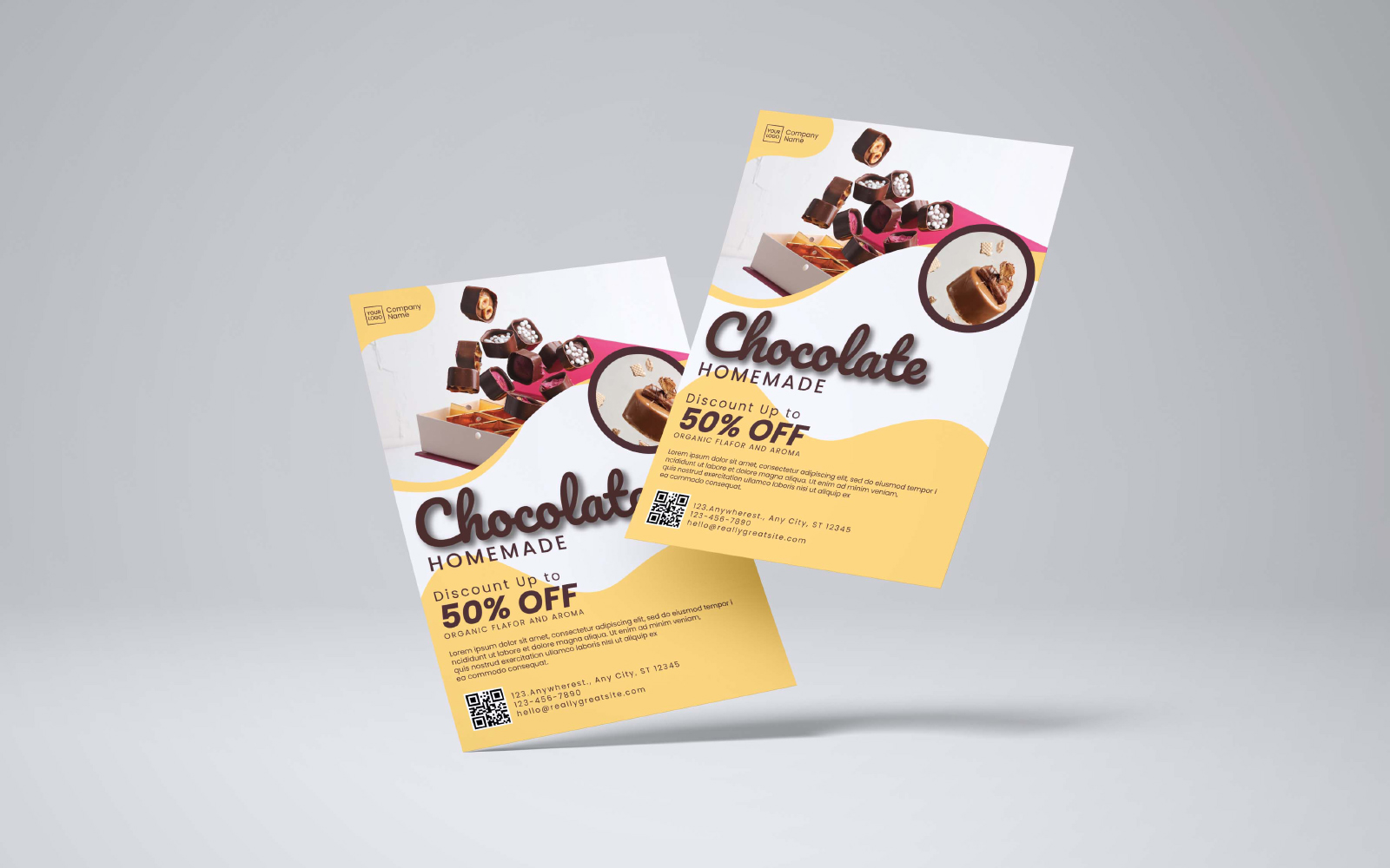 Chocolate Shop Flyer Template 6