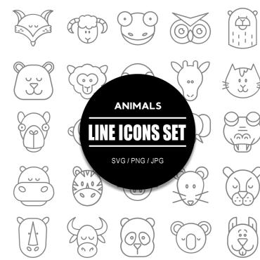 Bear Fox Icon Sets 321506
