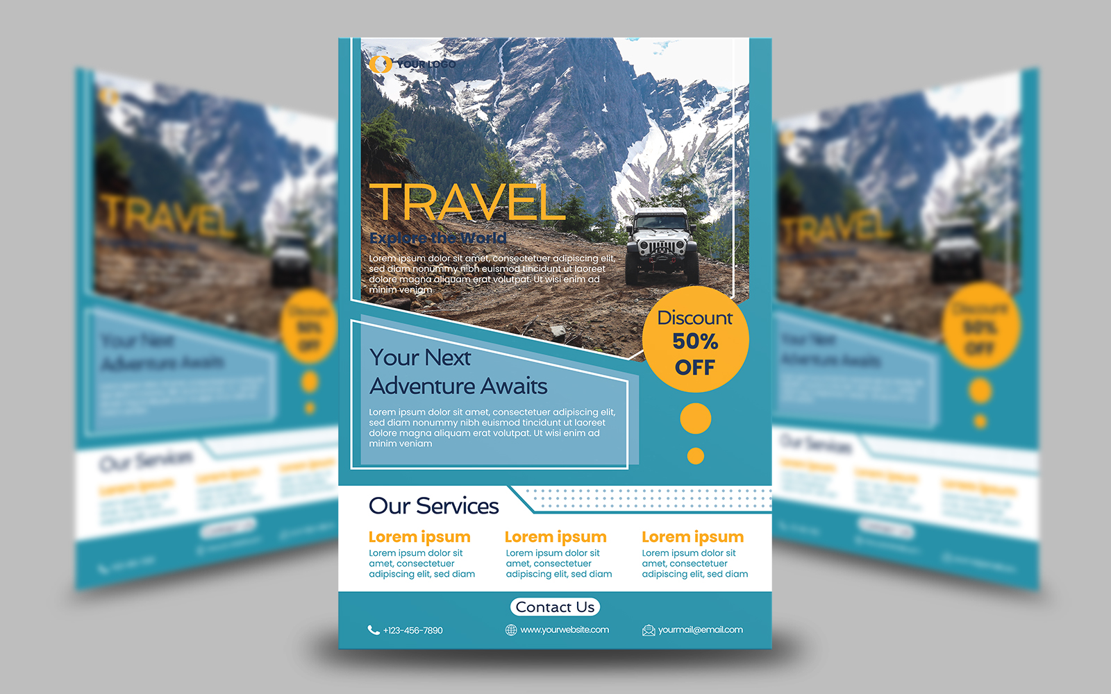 Travel Adventure Flyer Template 1