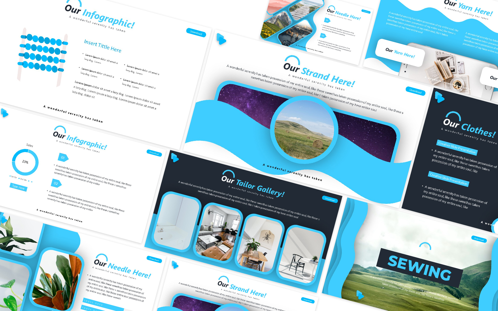 Sewing Beach Keynote Template