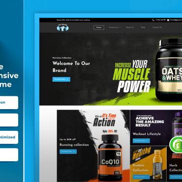 Fitness Nutrition Shopify Themes 321764