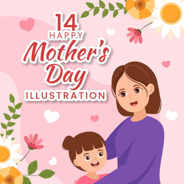 Mother Day Illustrations Templates 321803