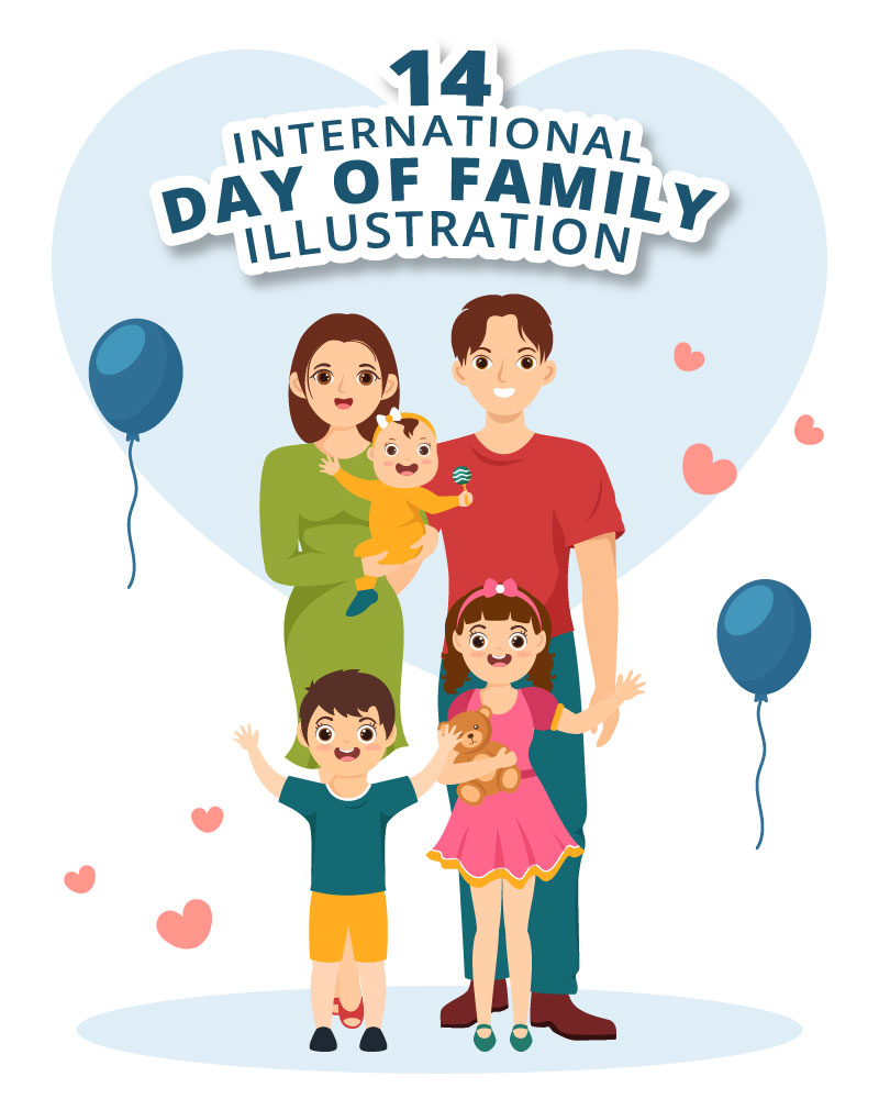 14 International Day of Family Illustration