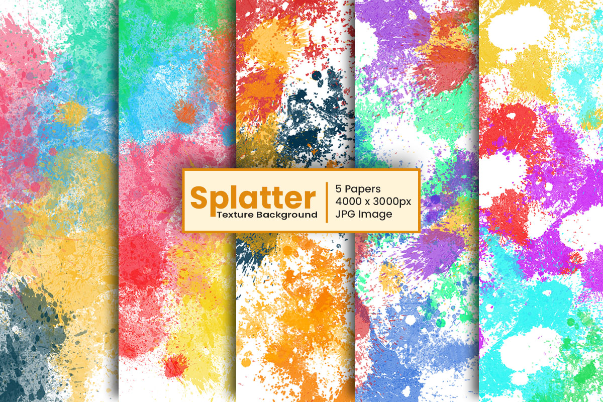 Paint Splatter Watercolor texture background or Watercolor digital paper