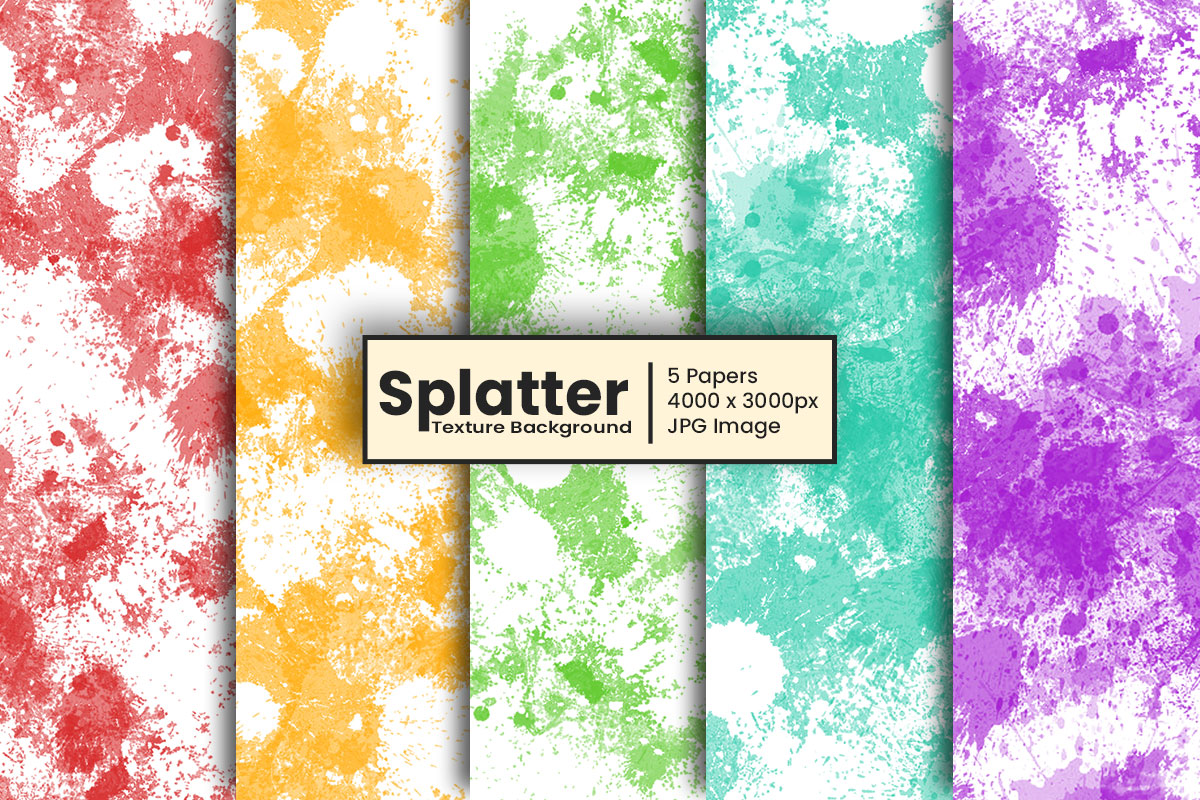 Abstract Paint Splatter Watercolor Texture Background.