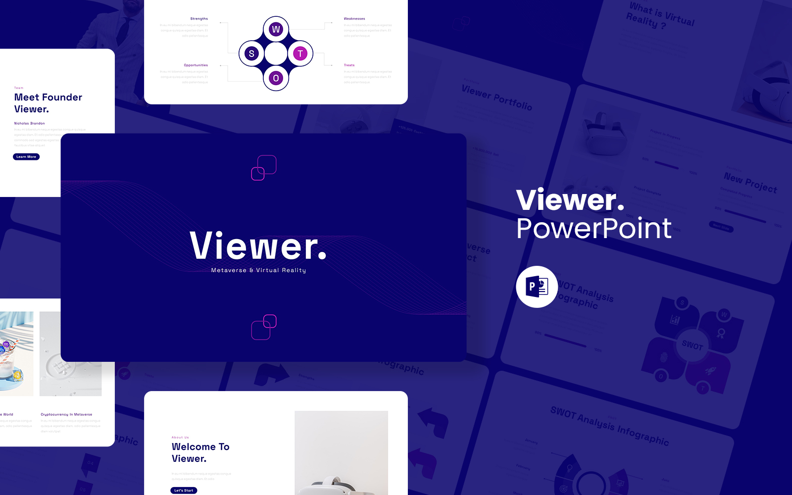 Viewer – Metaverse & Virtual Reality PowerPoint Template