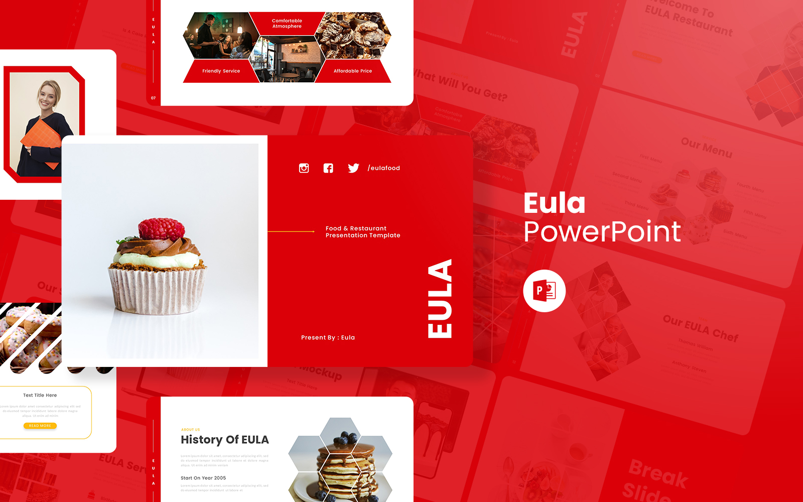 Eula – Food and Restaurant PowerPoint Template