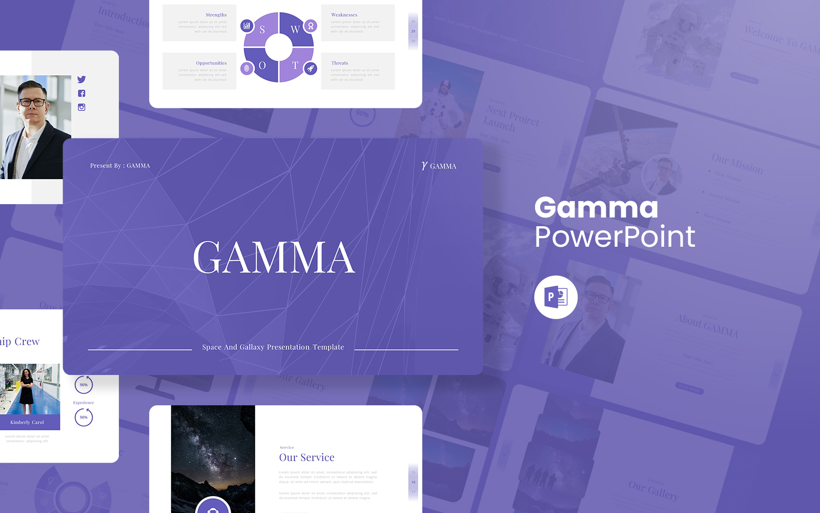 Gamma – Space PowerPoint Template