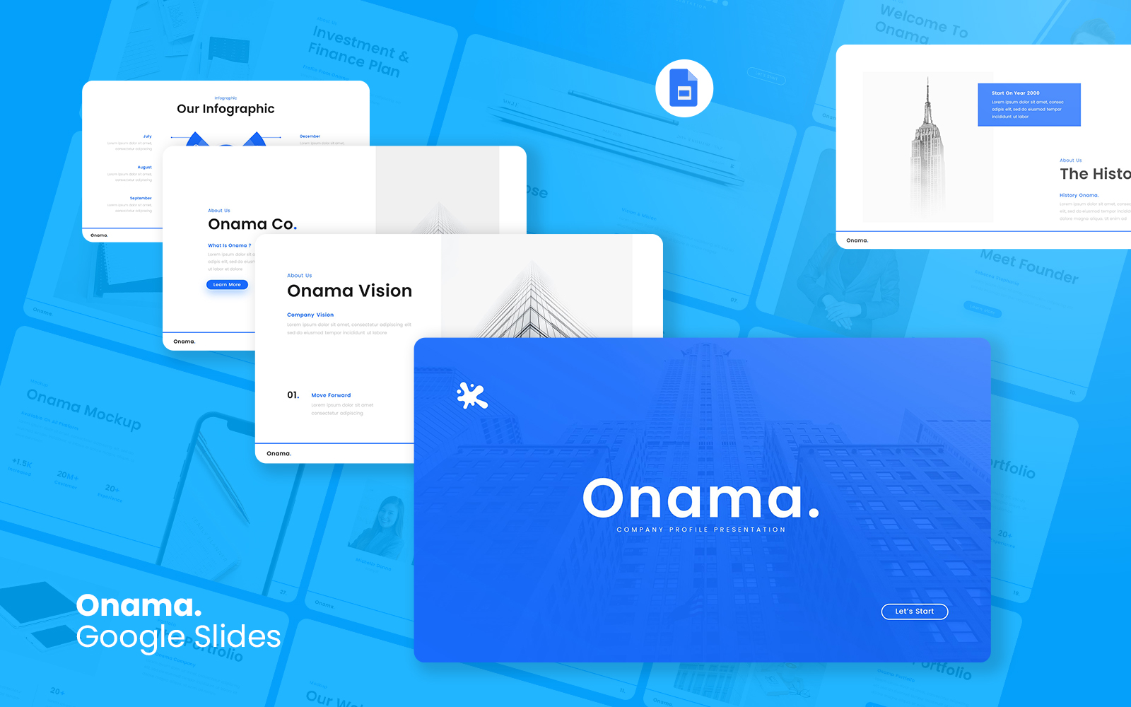 Onama - Company Profile Google Slides Template