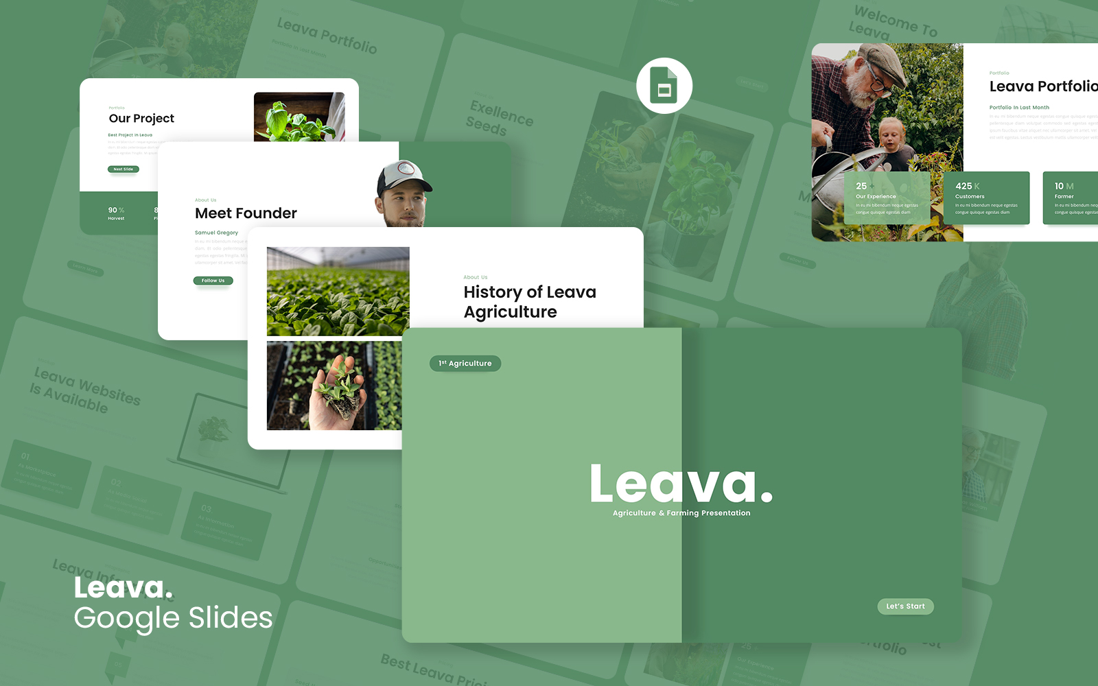 Leava - Agriculture Google Slides Template