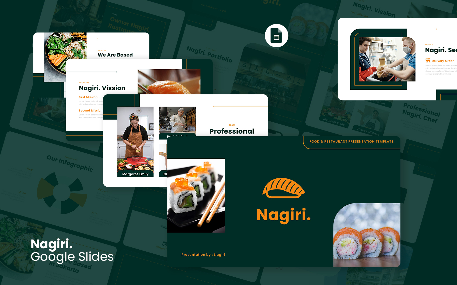 Nagiri - Food And Restaurant Presentation Google Slides Template