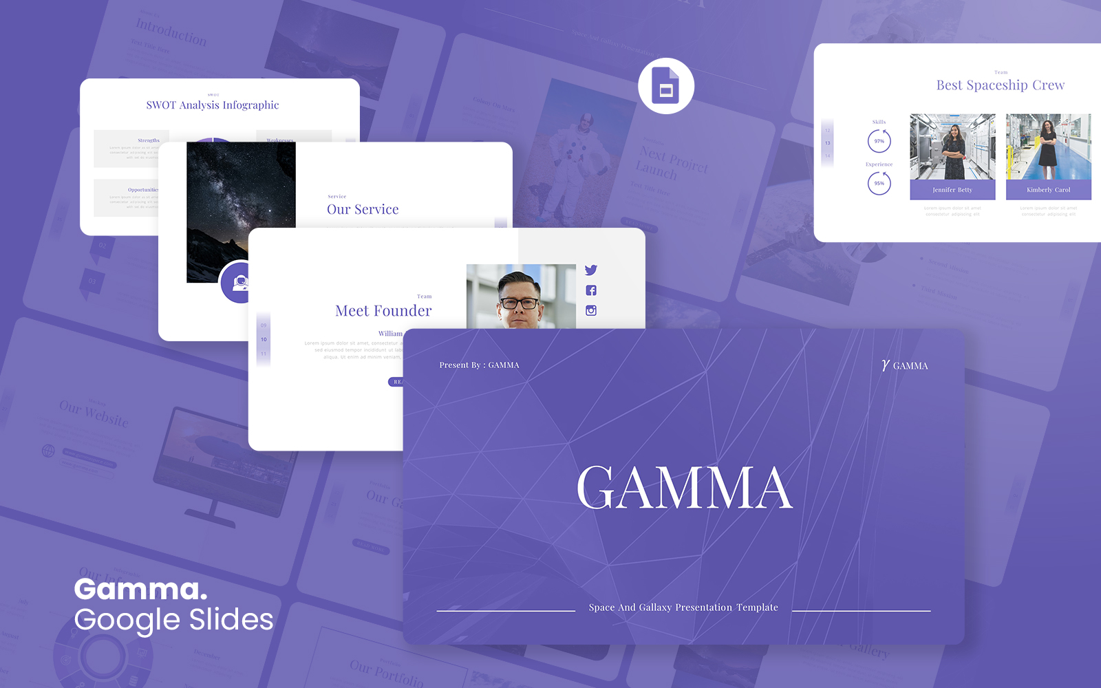 Gamma – Space Google Slides Template