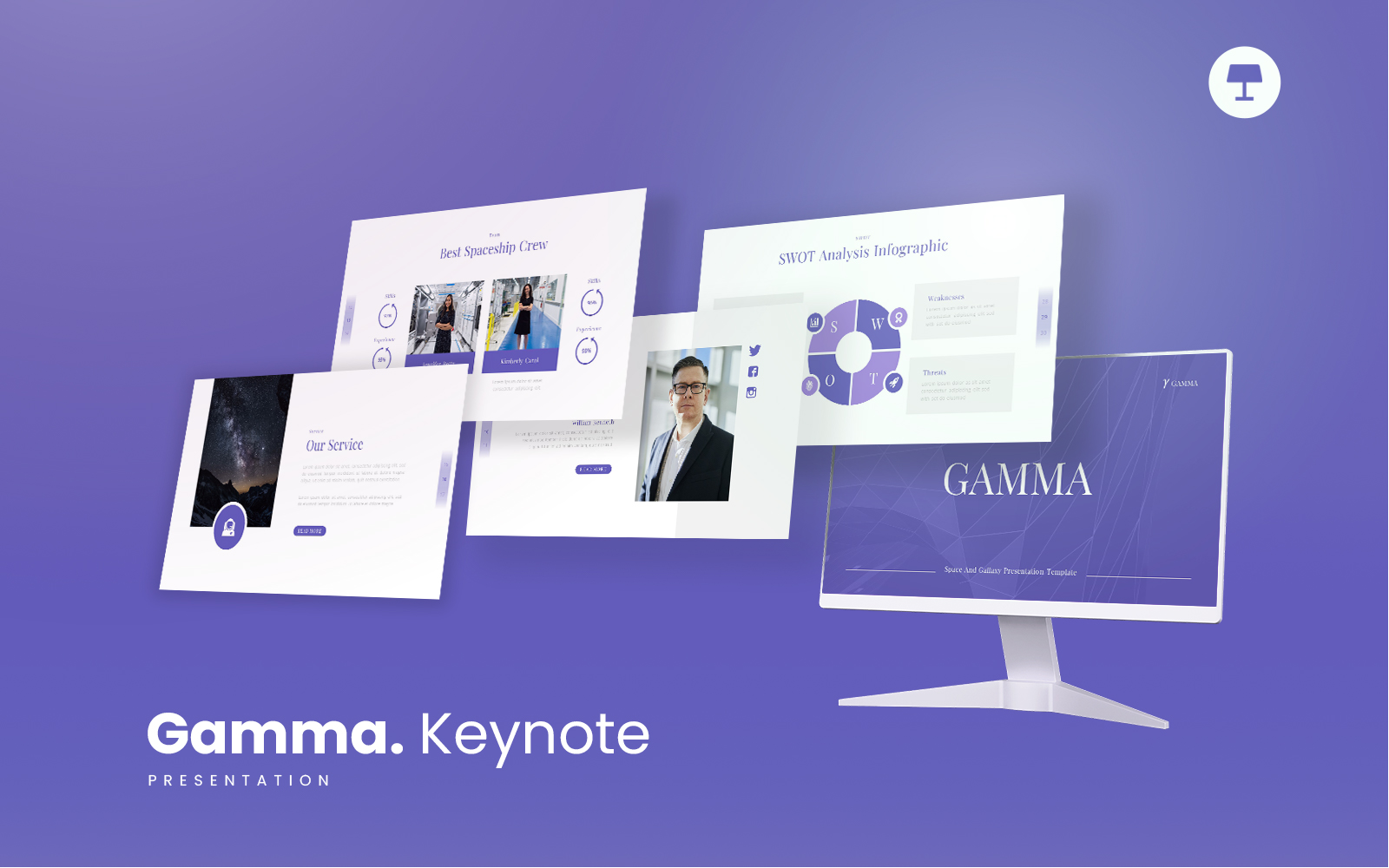 Gamma – Space Keynote Template