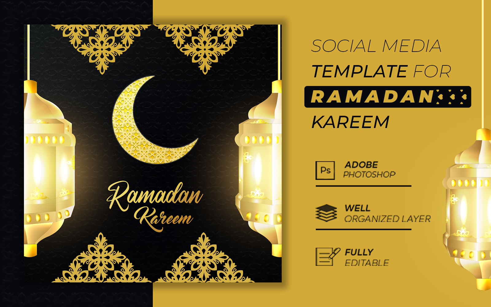 Ramadan Kareem Social Media Traditional Islamic Post