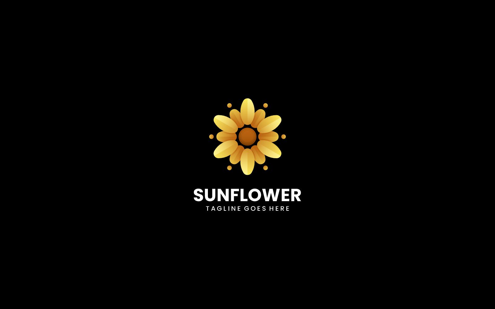 Sunflower Gradient Logo Design