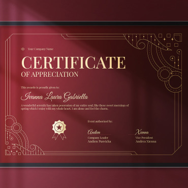 Elegant Certificate Corporate Identity 322376