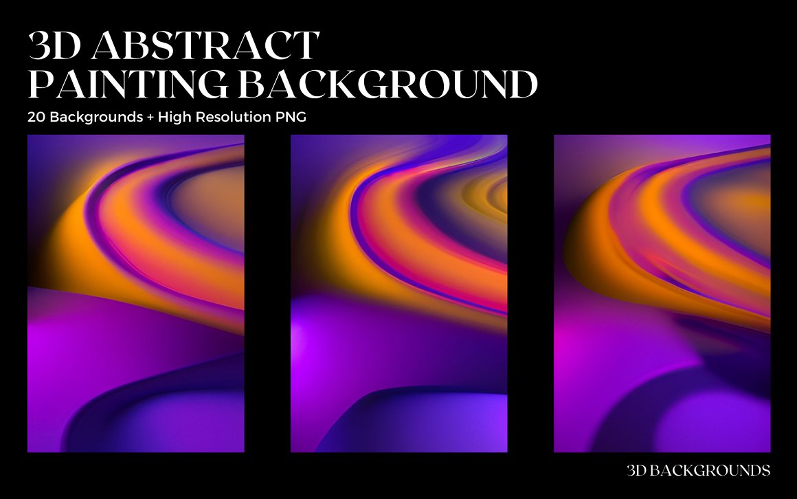 3D Abstract Painting Background