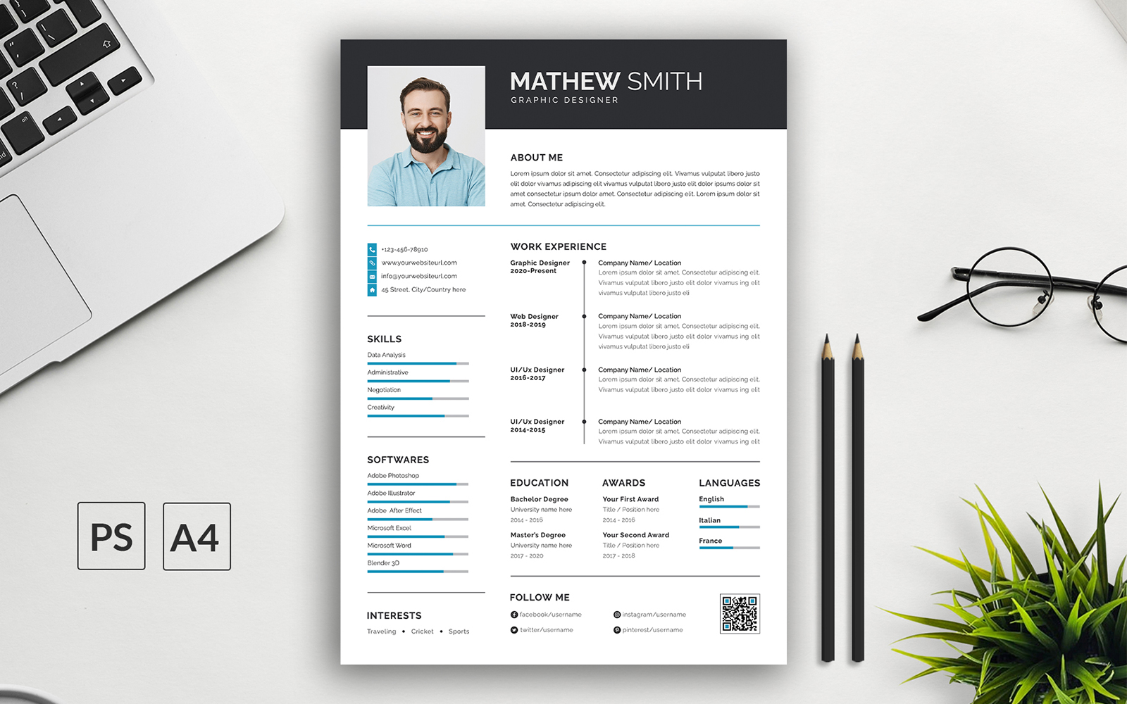 Resume Template of Mathew Smith