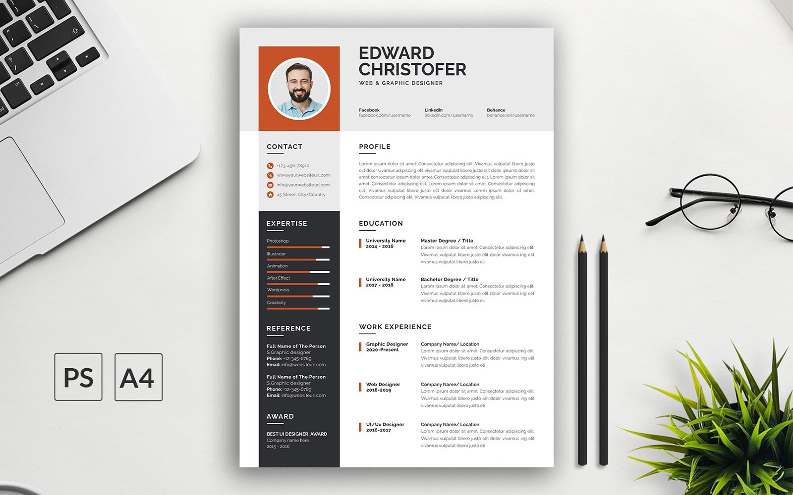 Resume Template of Edward Christofer