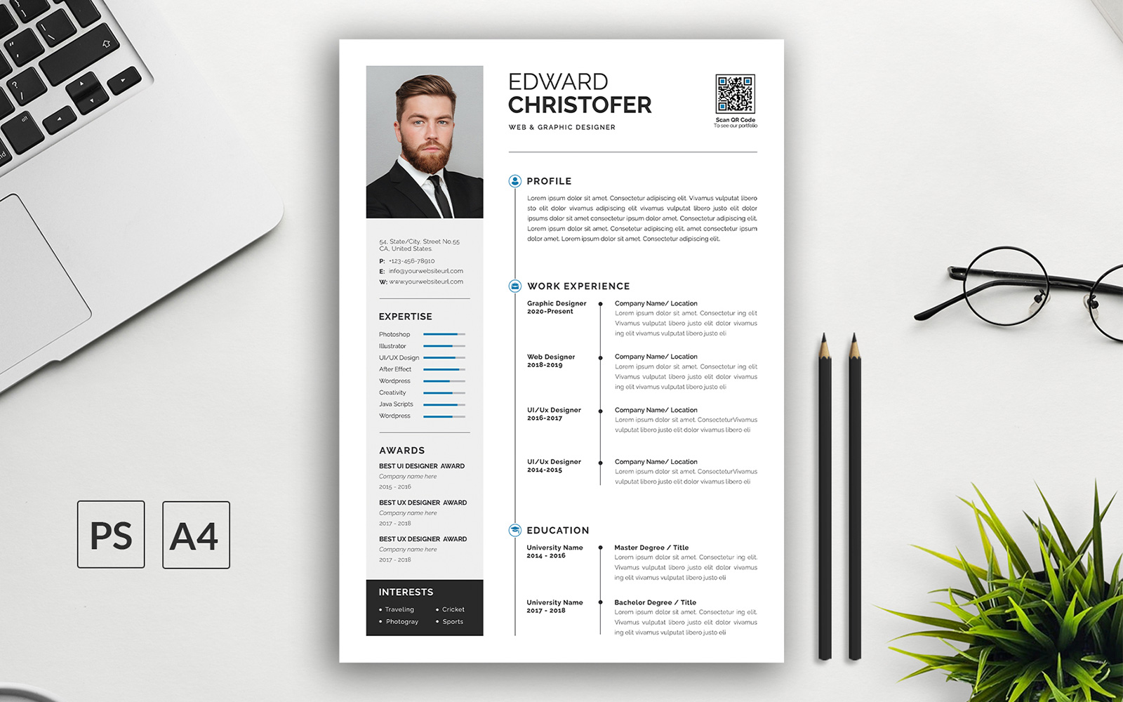 Edward Clean Resume Template