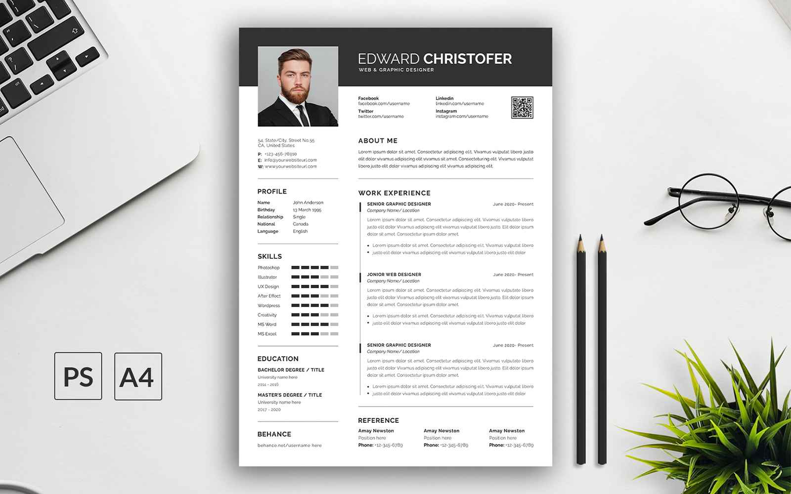 CV Premium Resume Template