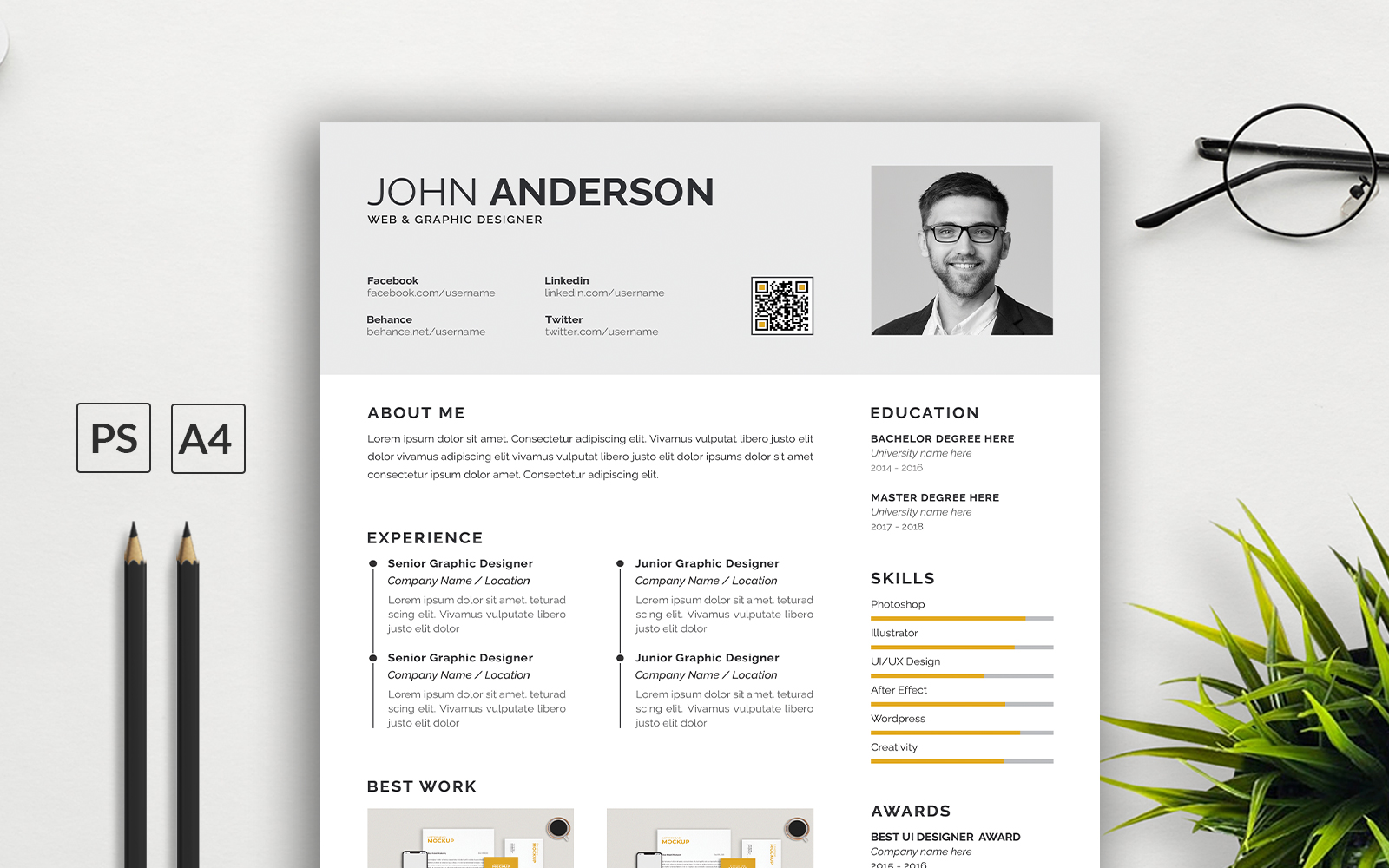 John Anderson Professional Portfolio Resume