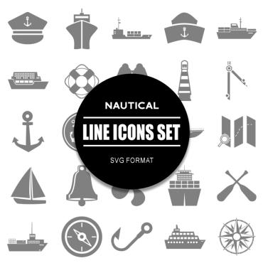 Ocean Ship Icon Sets 322595