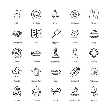 Sailing Sailor Icon Sets 322635