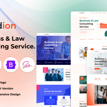 Firm Consultant Landing Page Templates 322657