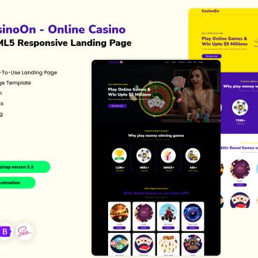 Gambling Player Landing Page Templates 322665