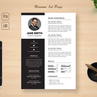 With Photo Resume Templates 322693