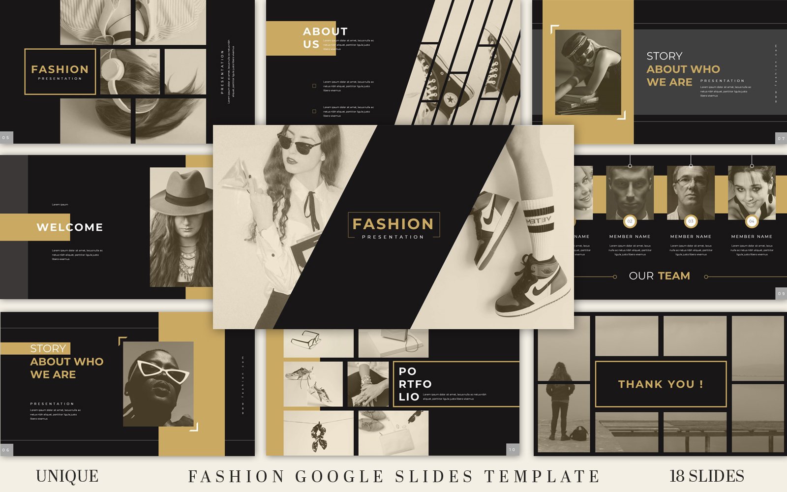 Fashion Google Slides Presentation Template