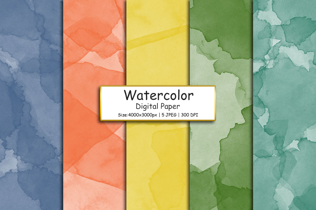 Watercolor digital paper, Paint splatter texture background, colorful watercolor background