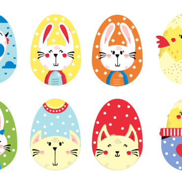 Bunny Character Illustrations Templates 322757