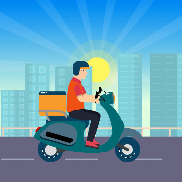 Motorbike Food Stock Video 322767