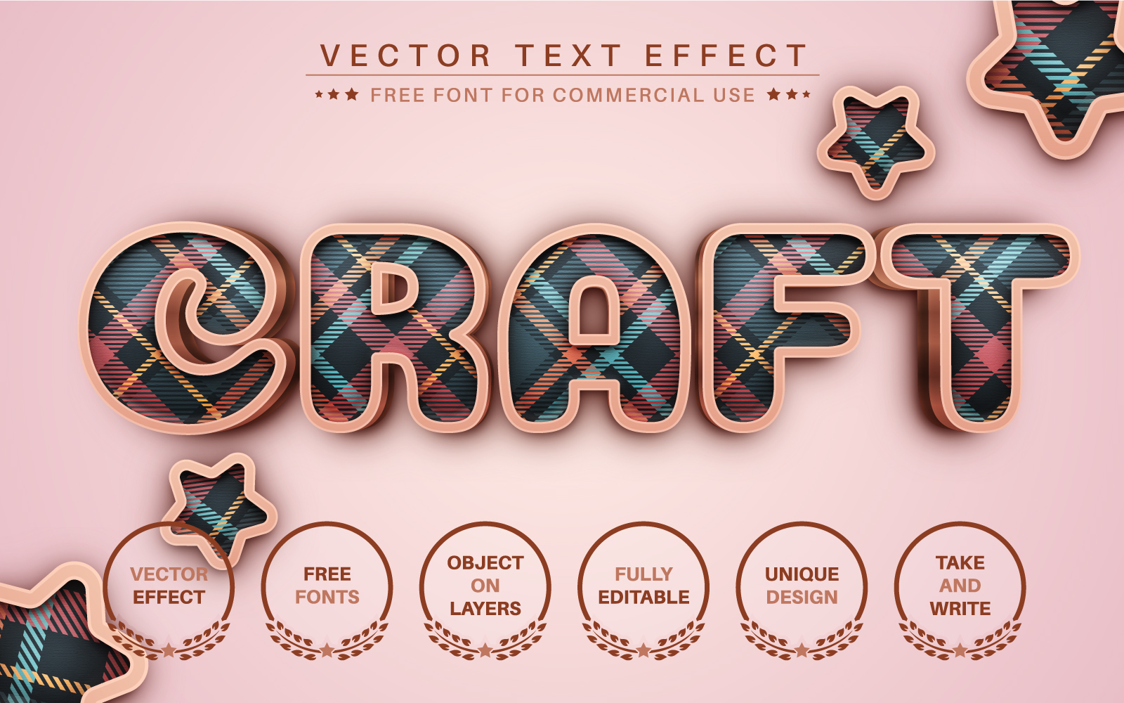 Tartan - Editable Text Effect, Font Style 3