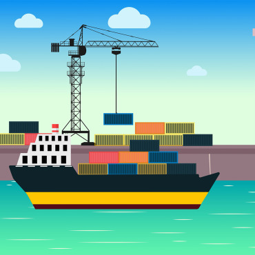 Freight Shipping Stock Video 322857