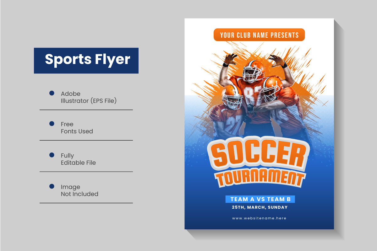 Free printable, customizable sports poster templates
