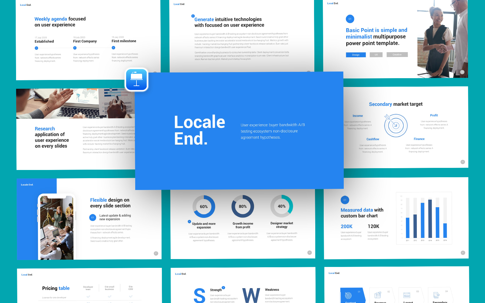 Locale General Business Keynote Template