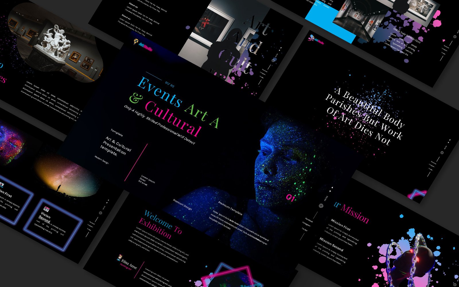 Event Art & Cultural Powerpoint Template