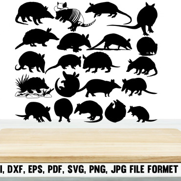 Animal Armadillos Vectors Templates 322996