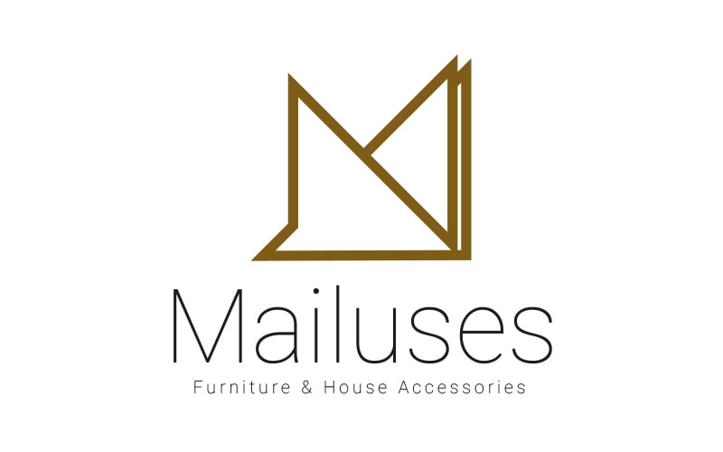 Letter M and L furniture logo design