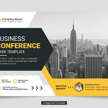 Flyer Conference Illustrations Templates 323015