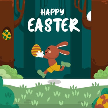 Bunny Easter Illustrations Templates 323050