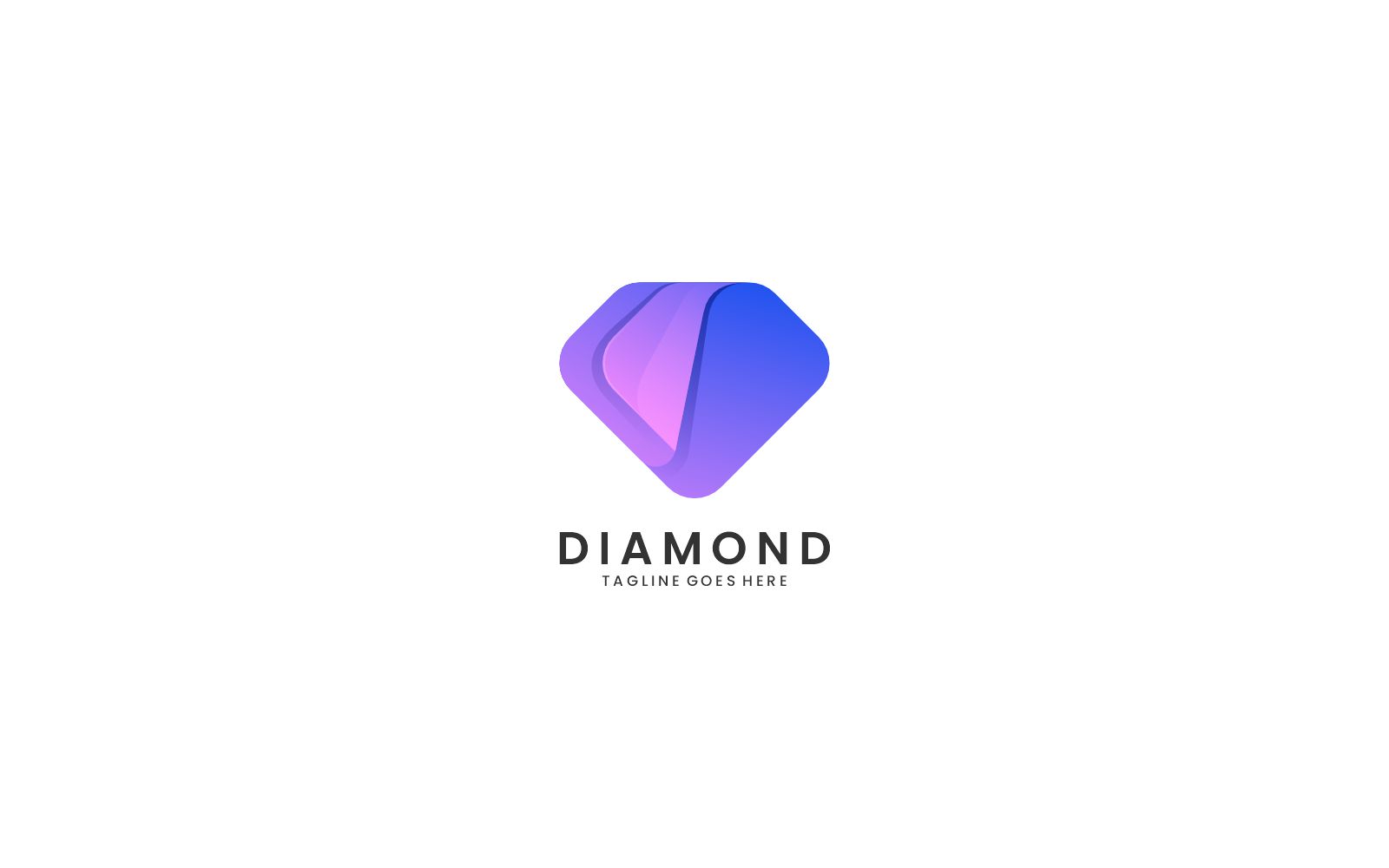 Diamond Gradient Logo Style 1