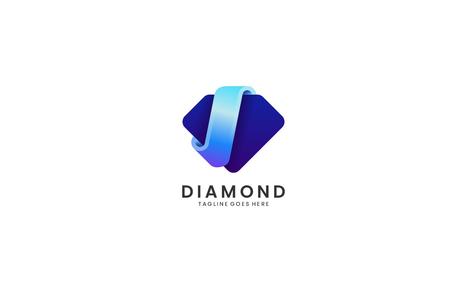 Diamond Gradient Logo Style 2